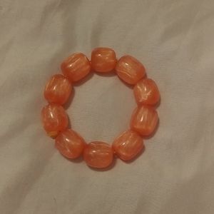 Orange creamsicle stretch bracelet